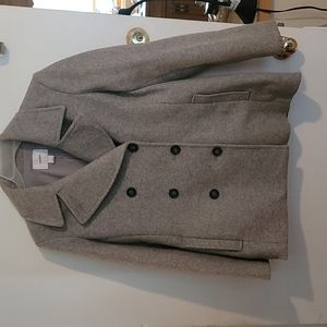 Heavy grey peacoat